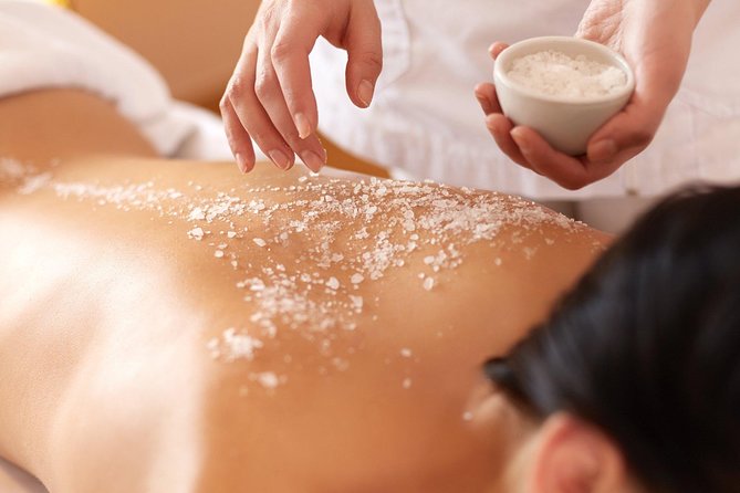 1 Hour The Home Body Scrub with four optional - Free Transportation - The welcome ritual: cool tea, cool towel, and a salt foot cleanse