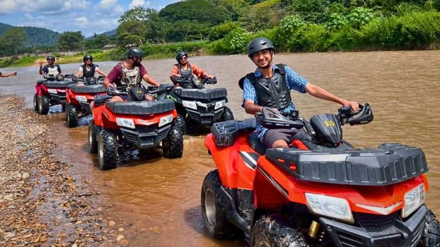 Chiang Mai: ATV Adventure, Jungle Hike & White Water Rafting - The Jungle Trek and Waterfall Walk: Easy Steps With Real Nature Time