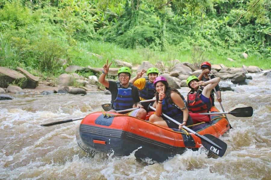 Chiang Mai: ATV, White Water Raft, & Sticky Waterfall Tour - Stop 1 at 10:30: Sticky Waterfall, Beachwear, and Morning Energy
