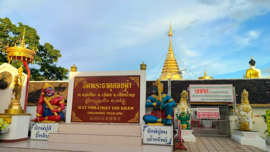 Chiang Mai: Bamboo Rafting and Wat Phra That Doi Kham - Wat Phra That Doi Kham: hilltop calm, guided meaning, and wish-making