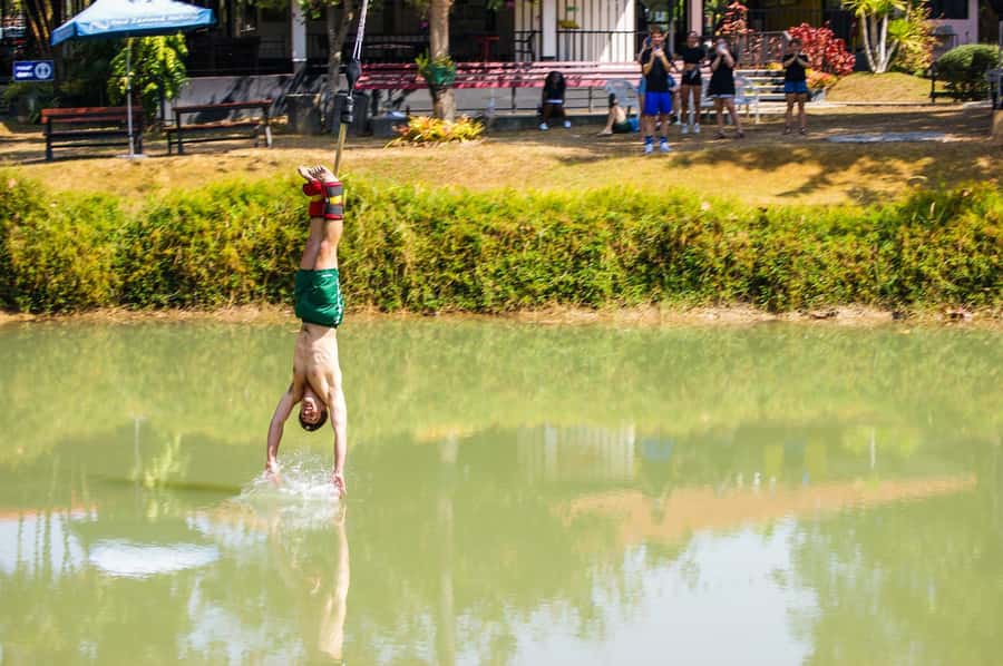 Chiang Mai: Bungy Jumping Adventure - The Water Touch Option: For People Who Want One More Edge