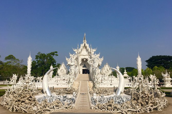 Chiang Mai-Chiang Rai:White+Black+Blue Temple+Golden Triangle+Boat Trip - Wat Rong Seua Ten Blue Temple: Newer, Still Under Construction
