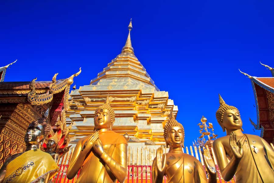 Chiang Mai Discover Hidden Gem Northern Temples I Thailand - Doi Suthep: Cable Car or Drive, Then the Naga Staircase