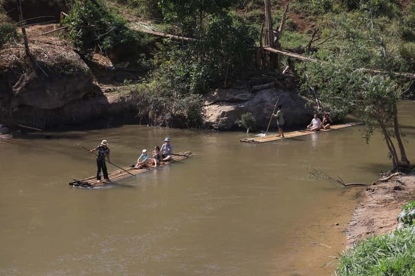 Chiang Mai: Elephant Sanctuary Bamboo Raft & Padthai Cooking - Back to the sanctuary for river-bathing time: weather decides everything