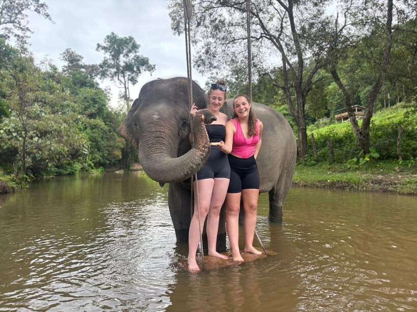 Chiang Mai: Elephant Sanctuary & Waterfall Group Tour - Pon Elephant Thailand: ethical elephant care, up close