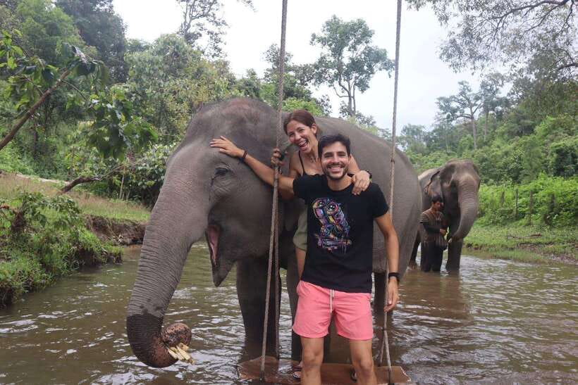 Chiang Mai: Elephant Sanctuary & Waterfall Group Tour - Mae Wang Waterfall hike: a jungle break with safety-first rules
