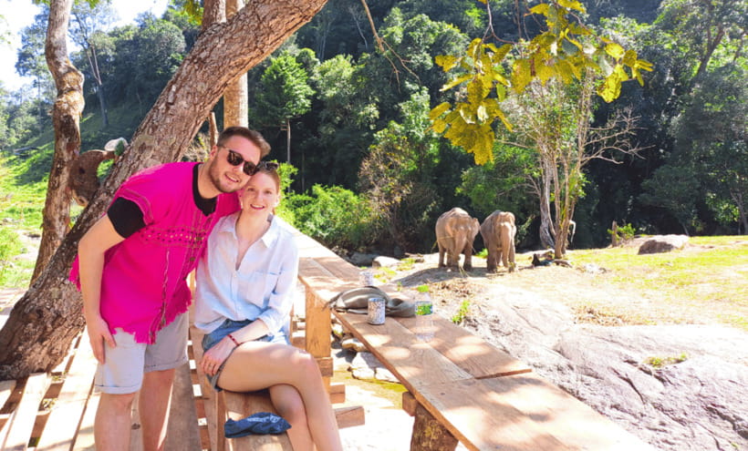 Chiang Mai: Ethical Half Day Elephant Sanctuary & Waterfall - Lunch and downtime: simple food that keeps the day moving