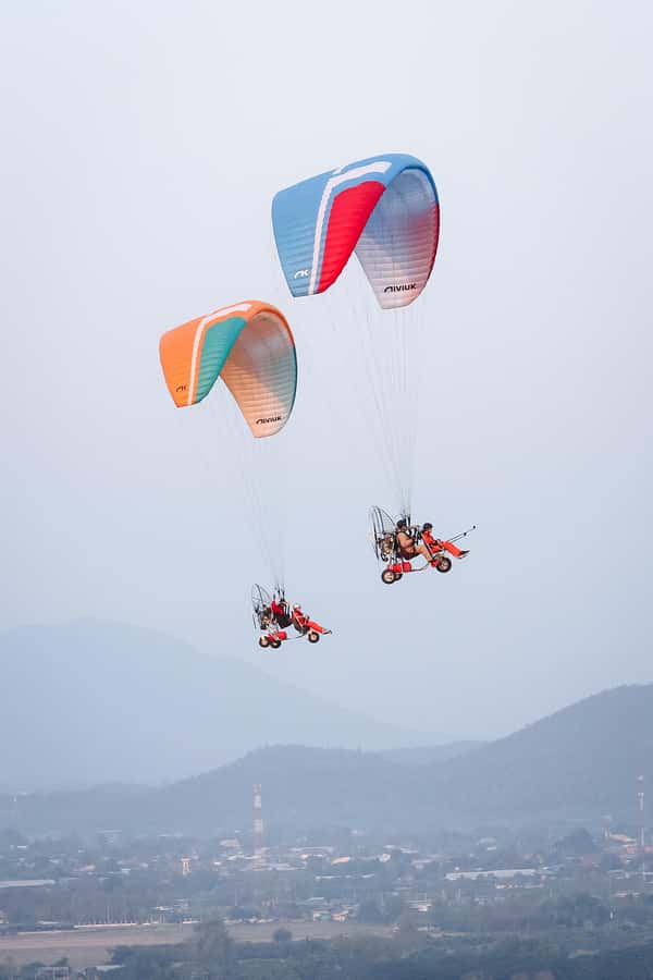 Chiang Mai: Flyzone Thailand Paramotor for 2 People - GoPro and phone recording: capturing the ride the smart way
