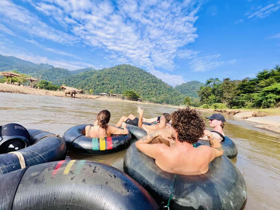 Chiang Mai Full-Day: Trekking, Tubing & Elephant Observation - The hidden waterfall slide at Saa Gee Falls: the fun that changes with your option