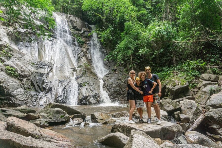Chiang Mai: Guided Jungle and Waterfall Trek with Transfer - The 10-meter waterfall swim: the moment you’re waiting for