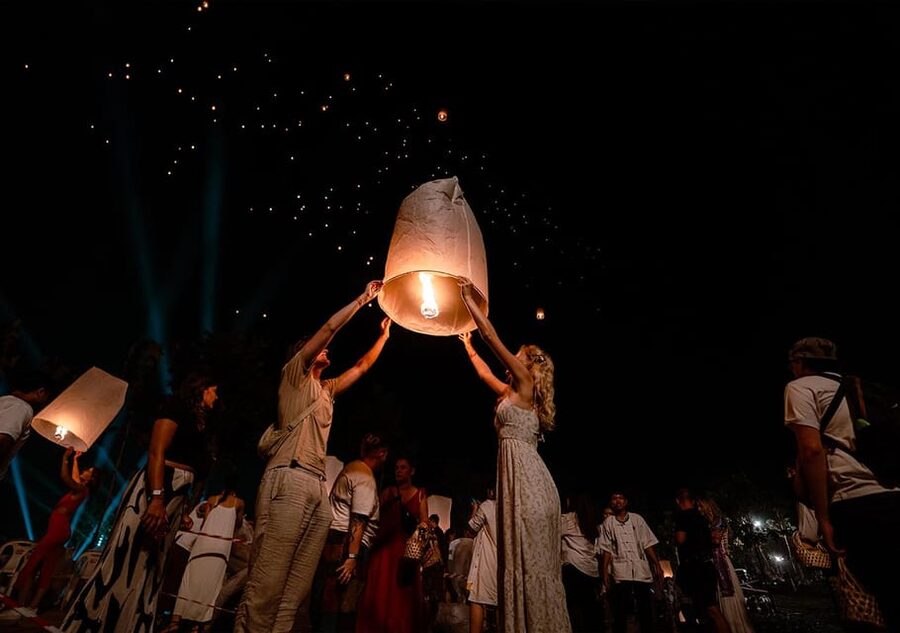 Chiang Mai: Heaven Lantern Festival Ticket with Dinner 2025 - Pre-Dinner Fun: Lantern Arch, Workshops, and the Krathong Pond