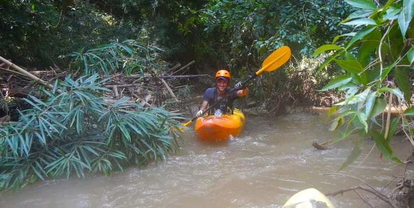 Chiang Mai: Kayak the Jungle River of Chiang Dao Valley! - The river portion: creeks, flooded forest, and overhanging bamboo