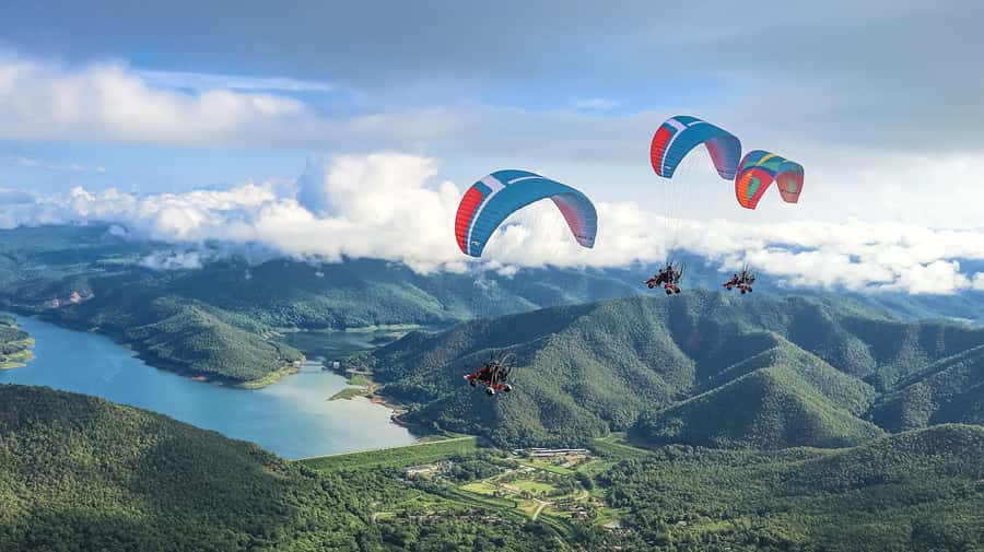 Chiang Mai: Paramotor with Licensed Flight Instructors - Gear Up: Suit, Helmet, Harness, and the Included GoPro