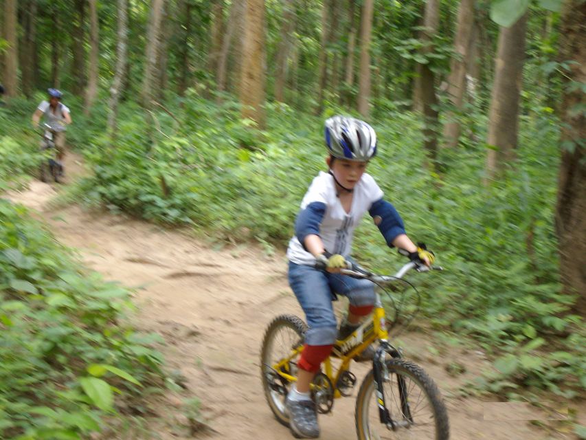 Chiang Mai: Rainforest Guided Mountain Biking Tour - The route reality check: 22 km, about 100 m up, and why terrain beats elevation