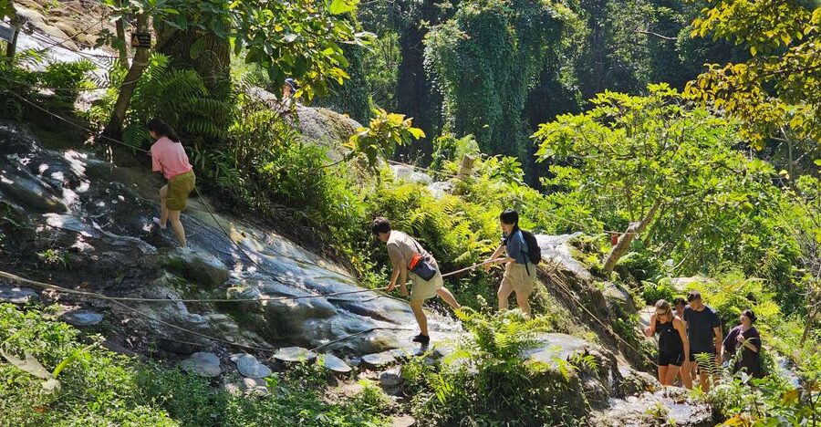 Chiang Mai: Sticky Waterfall Half-Day Tour & Hotel Transfers - The top viewpoint and that blue-green spring pool