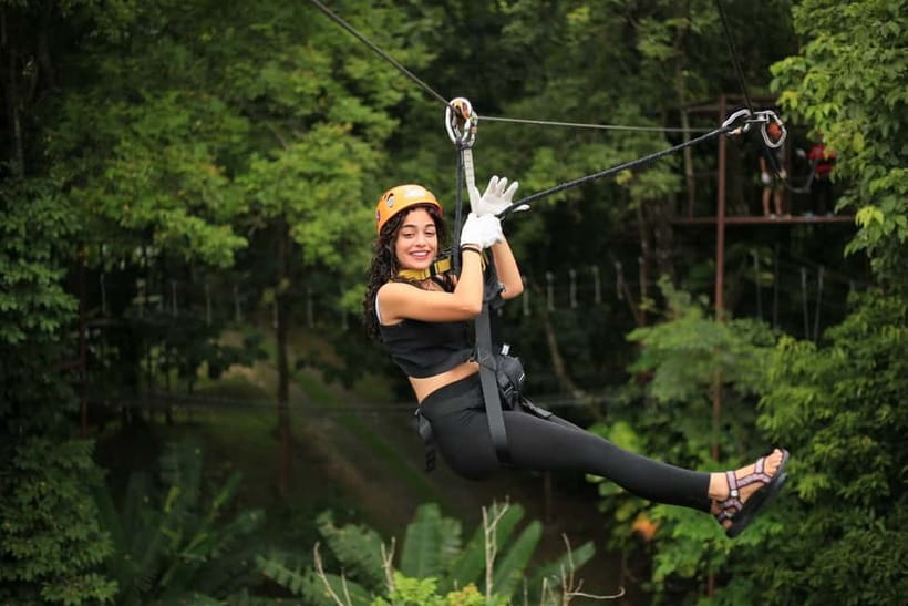 Chiang Mai: Zipline & High Rope without Lunch & Transfer - The park extras: tiny train, fish and sheep, and playground time