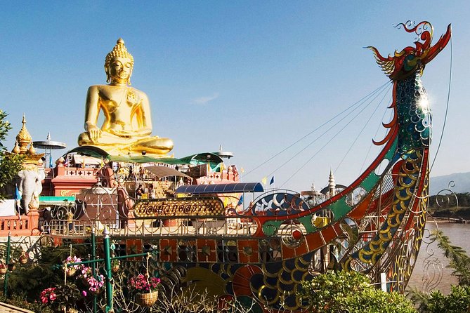 Chiang Rai Day Tour from Chiang Mai + The Long Neck Hill Tribe With Boat - Wat Rong Seur Ten (Blue Temple): The Color Contrast You Came For