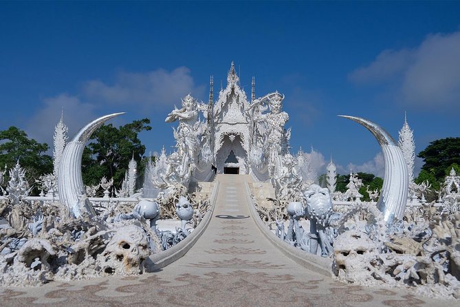 Chiang Rai One Day: Golden Triangle, Laos Border, Long Neck Tribe - Wat Rong Khun (White Temple): the one-hour masterpiece