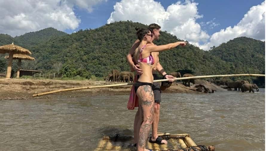 Chiangmai : A Bamboo Raft Safari , Sticky waterfalls, - A three-stop day beyond central Chiang Mai