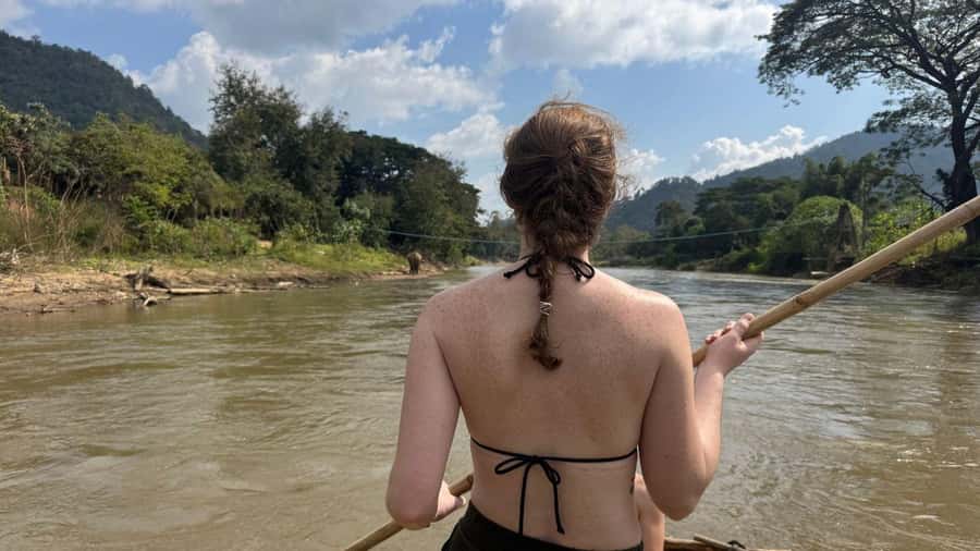 Chiangmai : A Bamboo Raft Safari , Sticky waterfalls, - Dantewada Land of Angels waterfall cafe: a man-made start that works