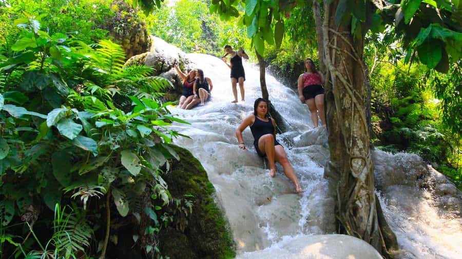 Climb Sticky Waterfall Like Spiderman - Bua Tong Sticky Waterfall: the sticky-climb moment you came for
