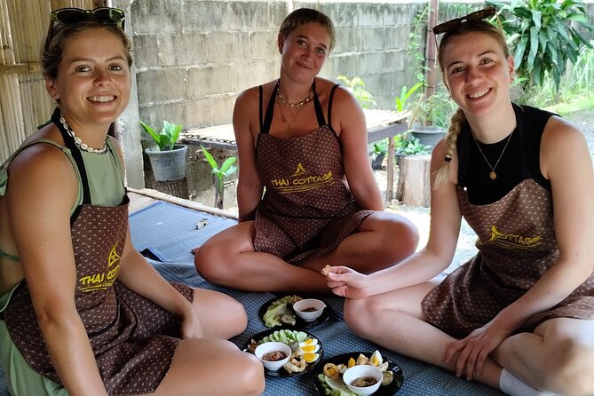 Cooking class in organic garden and local market tour ThaiCottage - Instructors in the real world: you might meet Toey, Tory, Kat, Mac, or Gataii