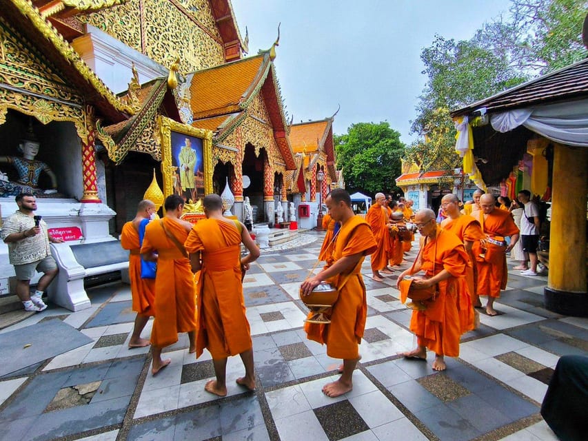 Early morning Doi Suthep with monk chanting and alms - Guides and small-group pace: how this stays comfortable