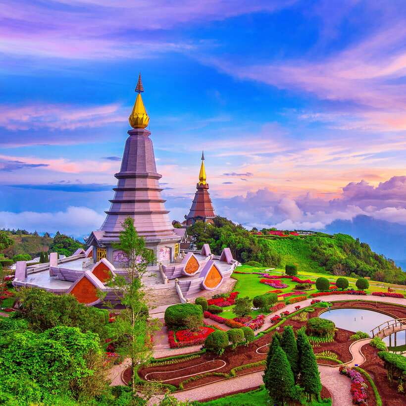Eco-Friendly: Doi Inthanon & Pha Dok Siew Trekking Day Trip - Wachirathan Waterfall: the main finish with a cooling swim