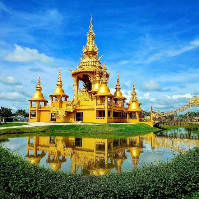 From Chiang Mai: Chiang Rai's Temples Exploration Day Trip - Wat Rong Suea Ten (Blue Temple): Intense Colorwork With a Tiger Legend