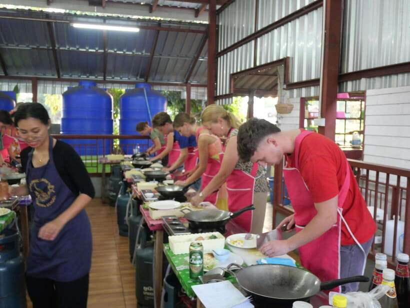 Full Day Thai Cooking Class in Organic Farm and Market - The Hands-On Cooking Block: 5–6 dishes you’ll actually master
