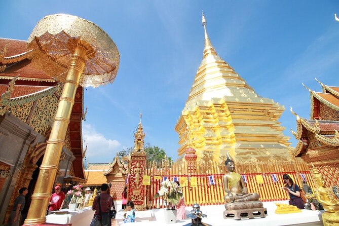 Half Day - Small Group - Doi Suthep Temple and Hmong Village Tour - Stop 1: Wat Phra That Doi Suthep and the viewpoint you came for