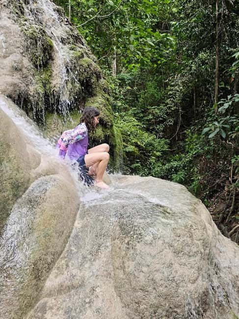 Private : Sticky Waterfall & Secret Temple & Karen Village. - A rare Chiang Mai combo: culture, climbing, and cave calm in 5 hours