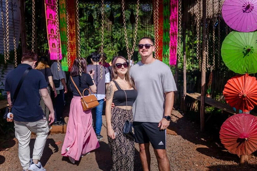 Red, Blue, White Temples & Hot Spring Trip from Chiang Mai - Huay Pla Kang Temple (Red Temple): 25-meter Guan Yin and 9-level views