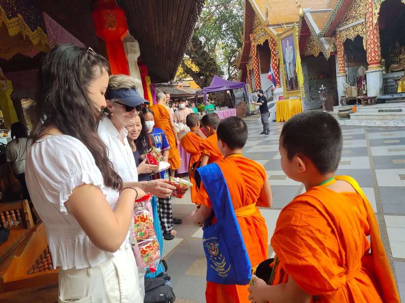 Spiritual Sunrise Wat Doi Suthep, Pha Lat, Alms & Meditation - Monk Chanting and Basic Meditation at the Temple