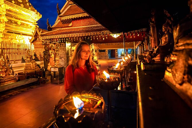Wat Umong and Doi Suthep Temples Evening Tour - Wat Phra That Doi Suthep: the 309 steps and the Golden Pagoda view